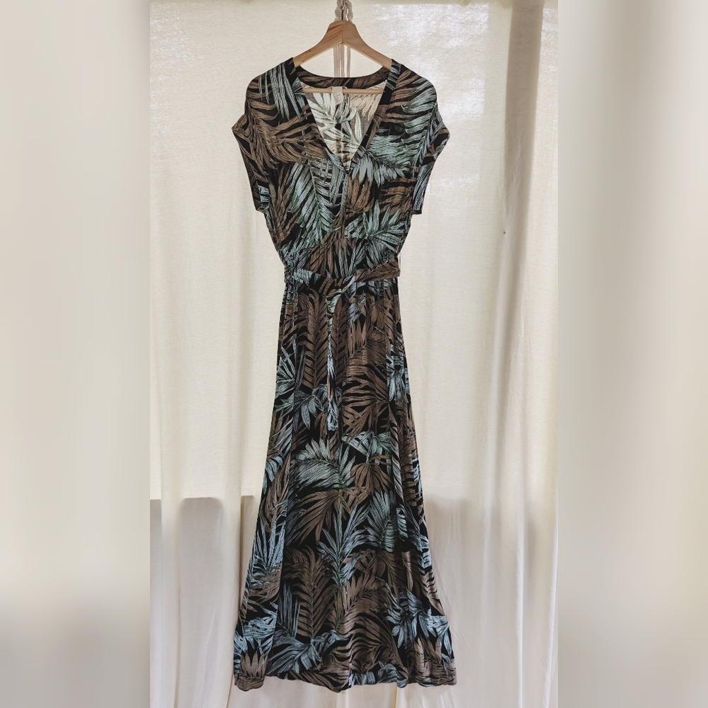 Tropical Print Maxi Summer Sun Dress, H&M